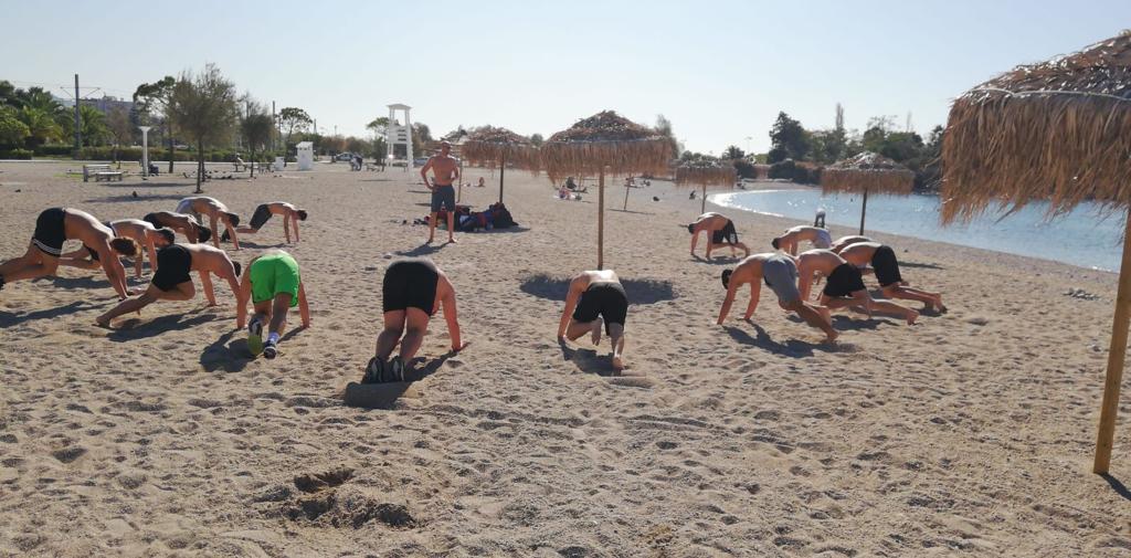 U16 Herbst TL Athen Training am Strand
